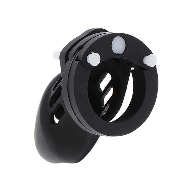 Alternative view of HIDDEN DESIRE - EXTREME CHASTITY COCK CAGE SILICONE SIZE S BLACK