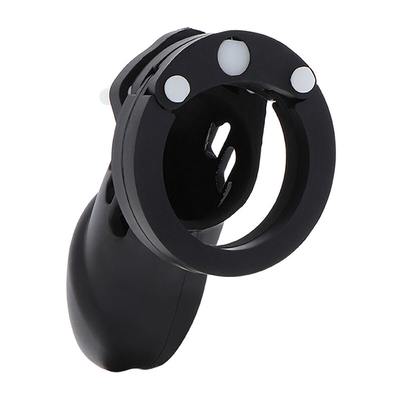 Alternative view of HIDDEN DESIRE - EXTREME CHASTITY COCK CAGE SILICONE SIZE L BLACK