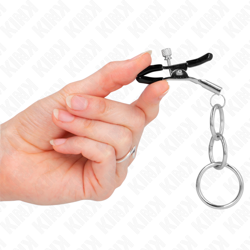 KINK - 3 O-RING NIPPLE CLAMP 6 CM - Bild 4