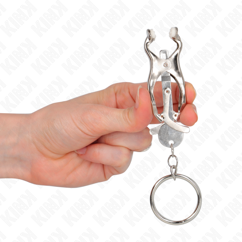 KINK - O-RING JAPANESE CLOVER NIPPLE CLAMPS SILVER - Bild 4