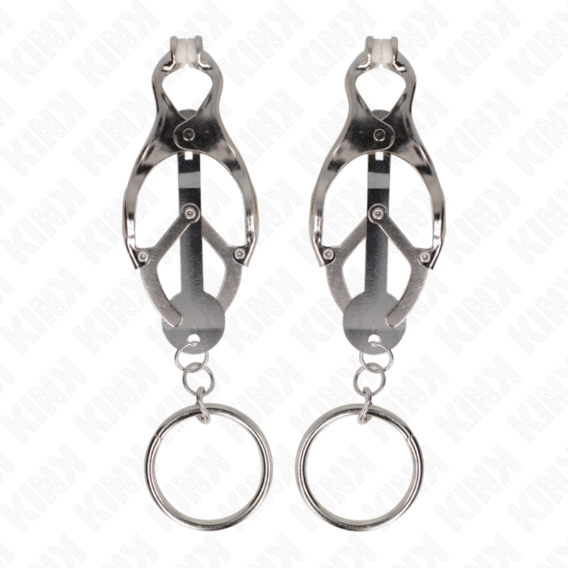 KINK - O-RING JAPANESE CLOVER NIPPLE CLAMPS SILVER - Bild 2