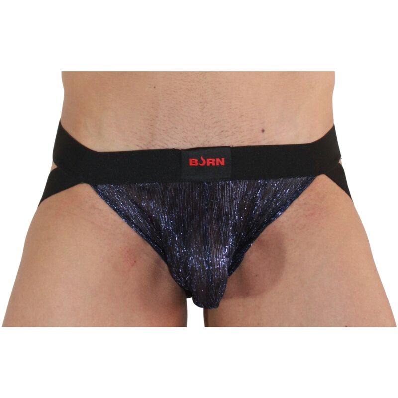 BURN - 006 JOCK SHINY BLUE / BLACK