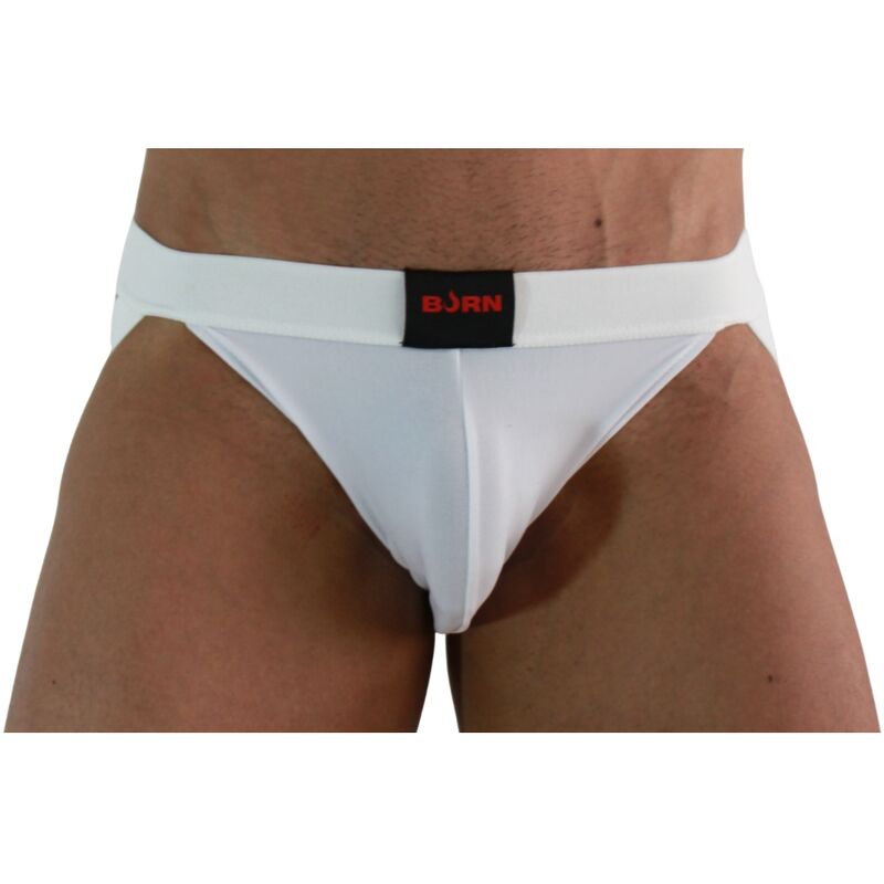 BURN - 007 JOCK LYCRA WHITE