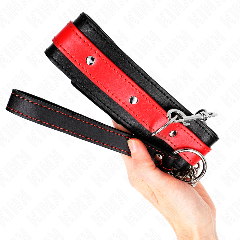 KINK - NECKLACE WITH RED STRAP 65 CM AJUSTABLE 36-43 CM X 5 CM - Bild 4
