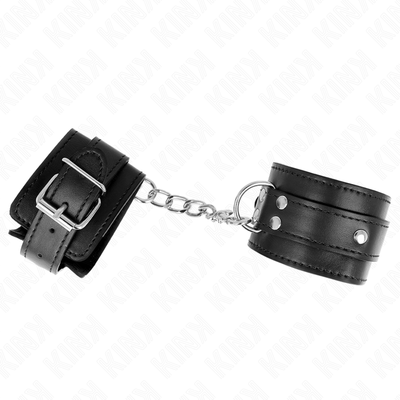 Alternative view of KINK - 3 D-RING WRIST RESTRAINTS ADJUSTABLE BLACK 17.5-25 CM X 6 CM