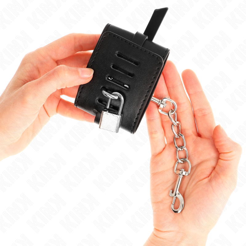 KINK - DELUXE LOCKING WRIST RESTRAINTS BLACK ADJUSTABLE 14.5-21 CM X 6 CM - Bild 3