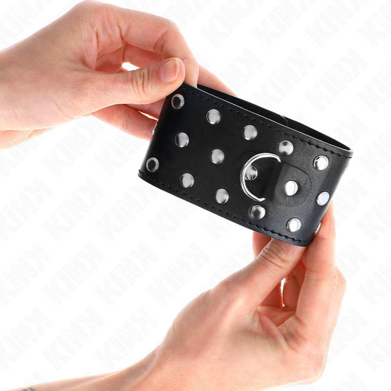 KINK - PUNK WRIST RESTRAINTS ADJUSTABLE 19-24 CM X 5.5 CM - Bild 3