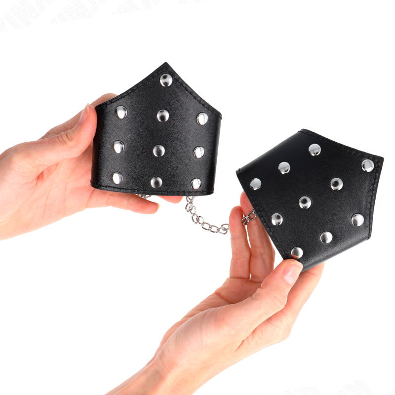 KINK - BLACK POINT STYLE WRISTBANDS WITH CHAIN ADJUSTABLE 17-23 CM X 8.5 CM - Bild 3