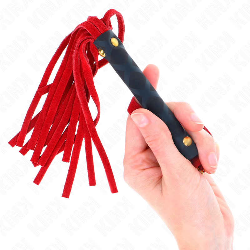 KINK - RED SUEDE MINI WHIP 30 CM - Bild 3