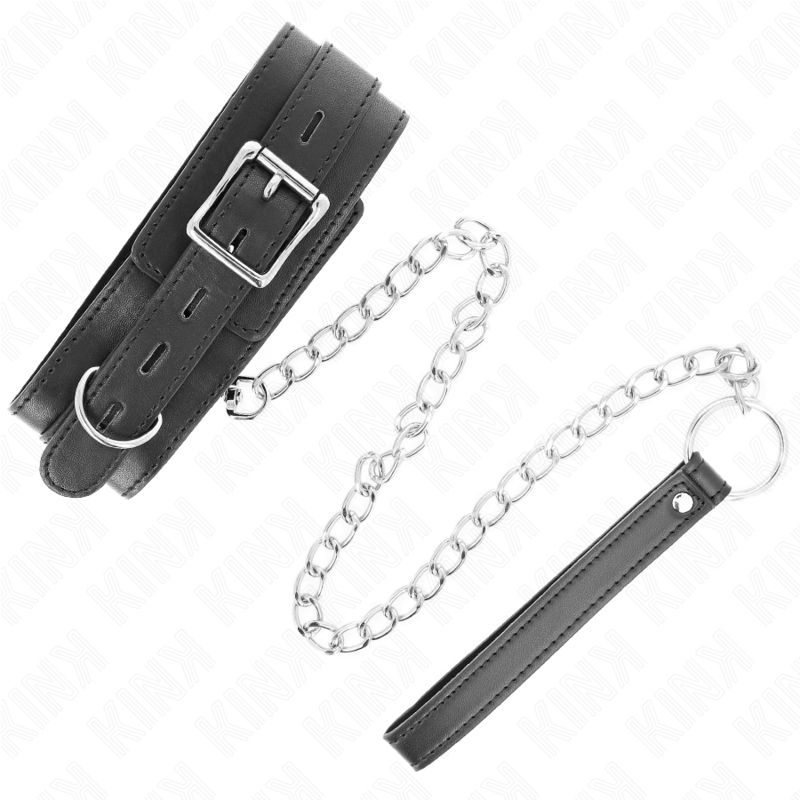 KINK - COLLAR WITH BELT 65 CM WITH STRAP BLACK 54 X 4.5 CM - Bild 5