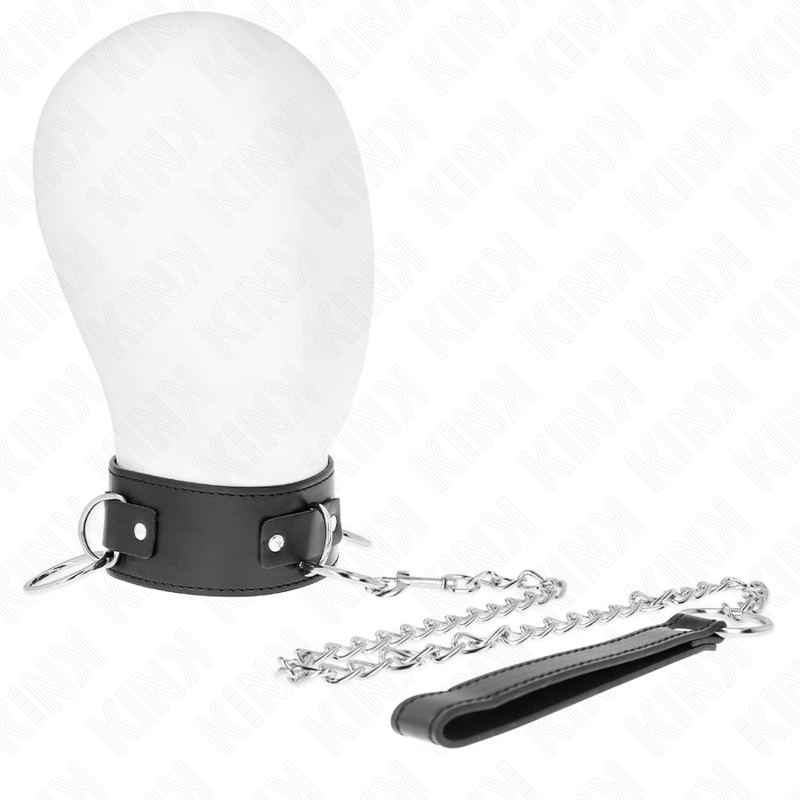 KINK - NECKLACE WITH LEASH 65 CM 3 RING MODEL 2 ADJUSTABLE 36-43 CM X 5 CM - Bild 3