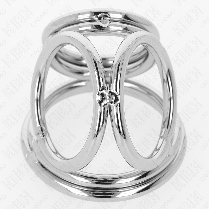 KINK - TRIPLE CHROME METAL PENIS RING 3.8 CM TO 5 CM MODEL 1 - Bild 5