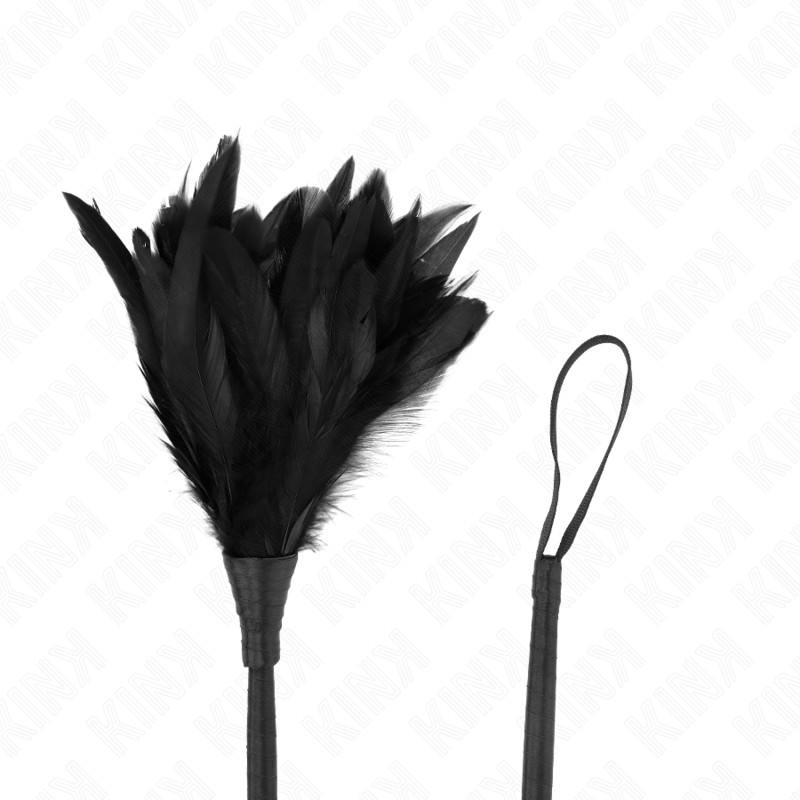KINK - BLACK MAIDS HORN SHAPED TICKLE CHICKEN FEATHERS 36 CM - Bild 4