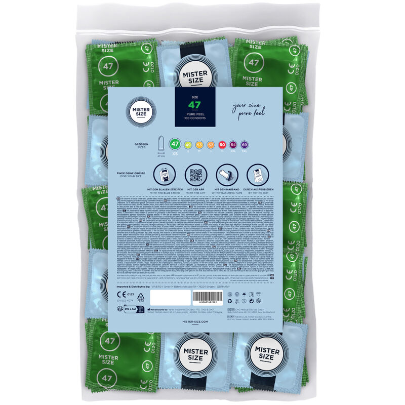 Alternative view of MISTER SIZE - CONDOM SIZE XS 47 MM (100 UNITS)