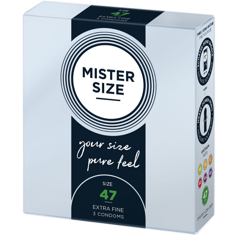Alternative view of MISTER SIZE - CONDOMS SIZE XS 47 MM (3 UNITS)