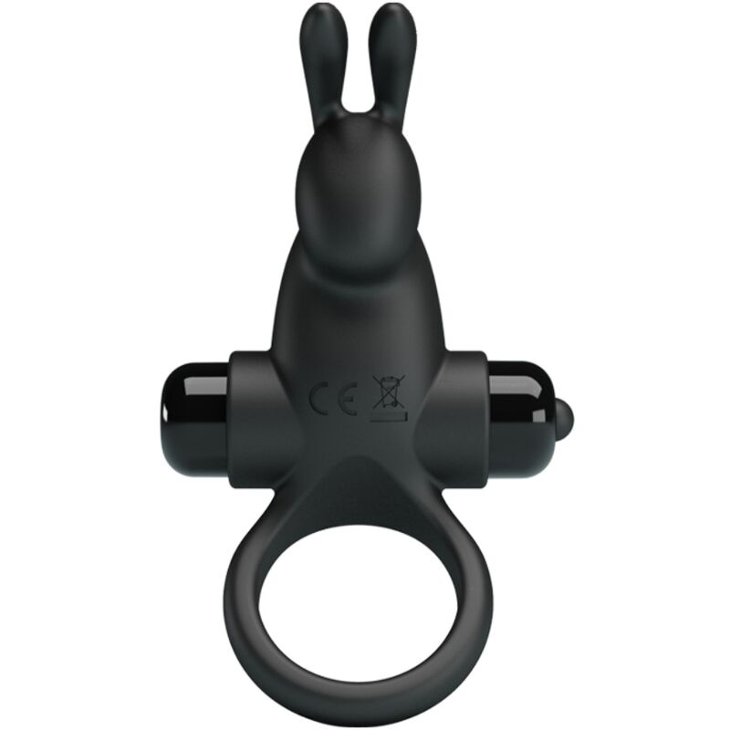 PRETTY LOVE - VIBRATING RING + RABBIT CLITORIS STIMULATOR 10 VIBRATIONS BLACK - Bild 2