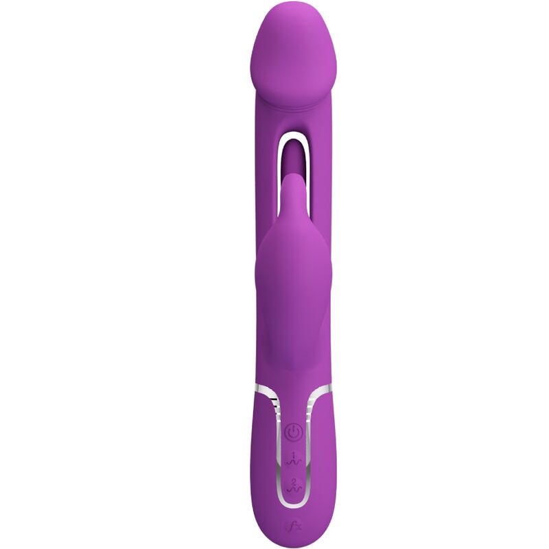 PRETTY LOVE - KAMPAS 3 IN 1 MULTIFUNCTION RABBIT VIBRATOR PURPLE - Bild 2