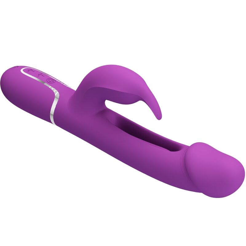 PRETTY LOVE - KAMPAS 3 IN 1 MULTIFUNCTION RABBIT VIBRATOR PURPLE - Bild 4