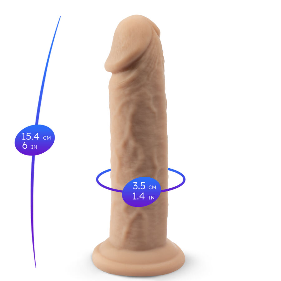 SILEXD - REALISTIC PENIS MODEL 2 THERMOREACTIVE SILICONE 15.4 CM - Bild 4