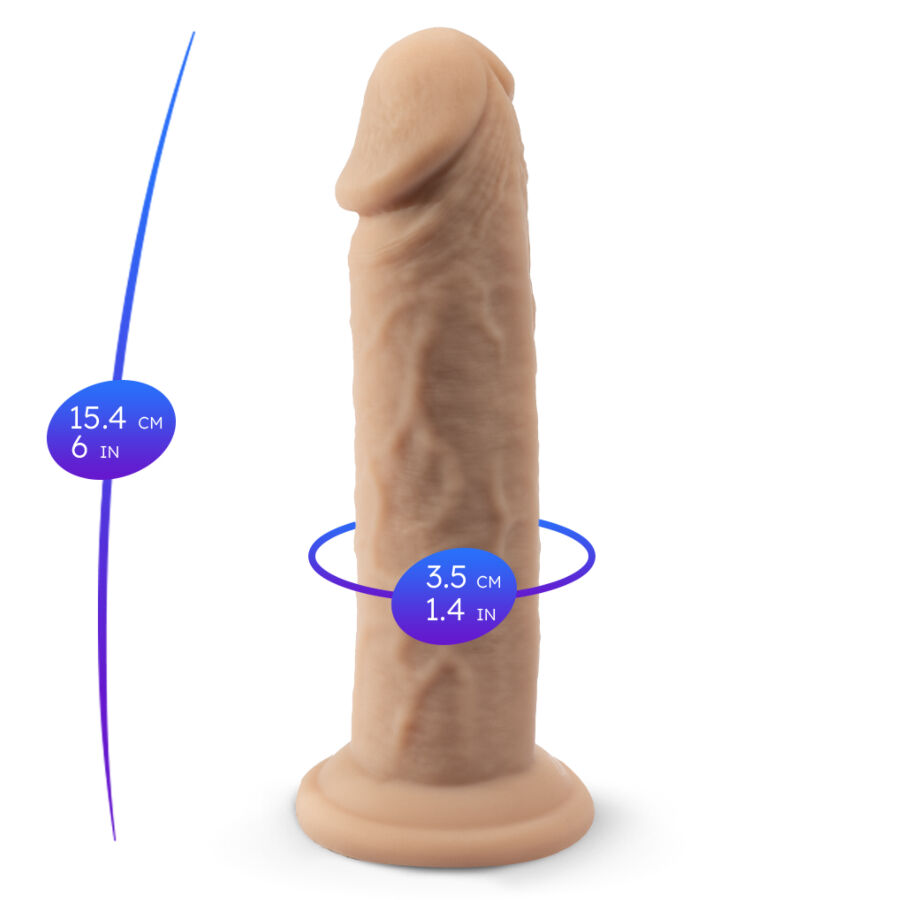 SILEXD - REALISTIC PENIS MODEL 2 PREMIUM THERMOREACTIVE SILICONE 15.4 CM - Bild 3