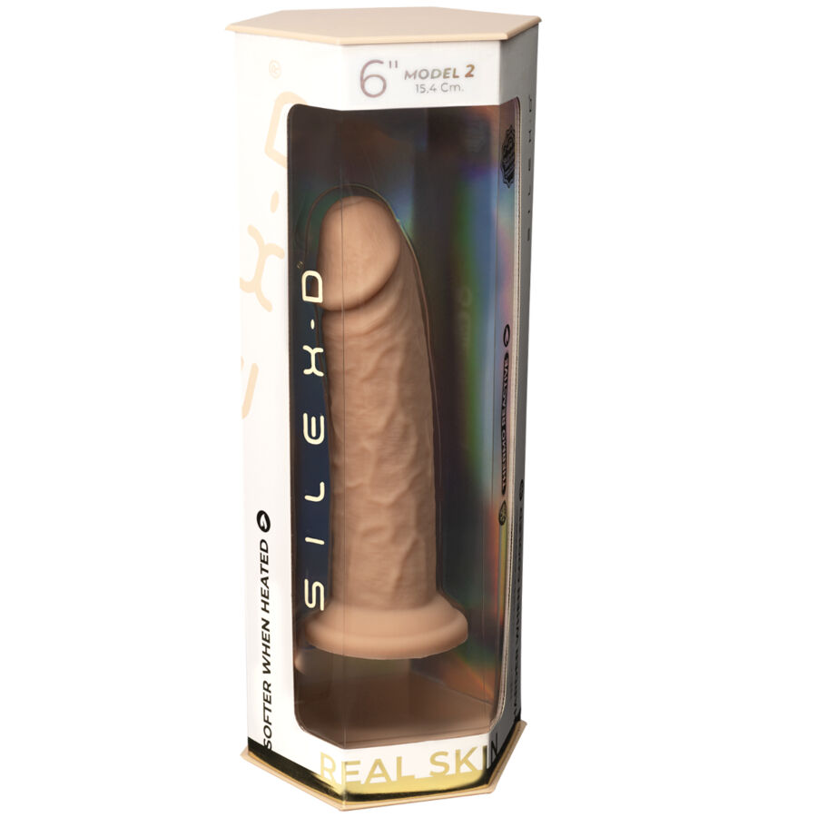 SILEXD - REALISTIC PENIS MODEL 2 PREMIUM THERMOREACTIVE SILICONE 15.4 CM - Bild 5