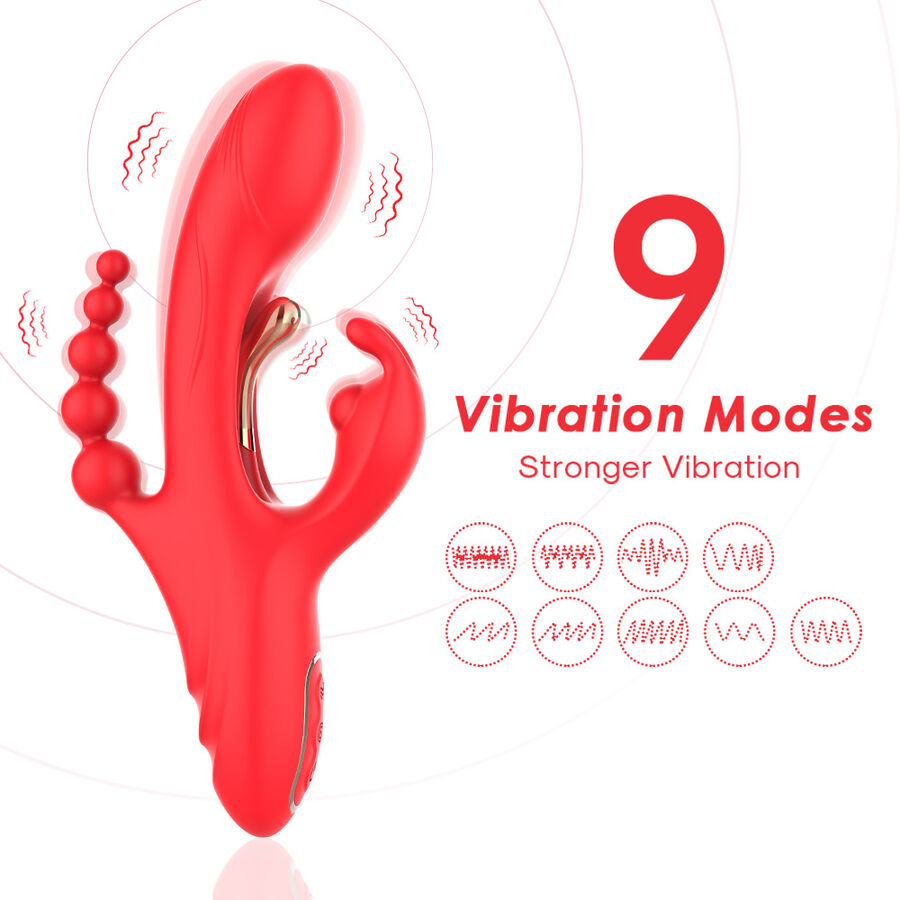 ARMONY - G-SPOT AND CLITORIS STIMULATOR VIBRATOR RED - Bild 3