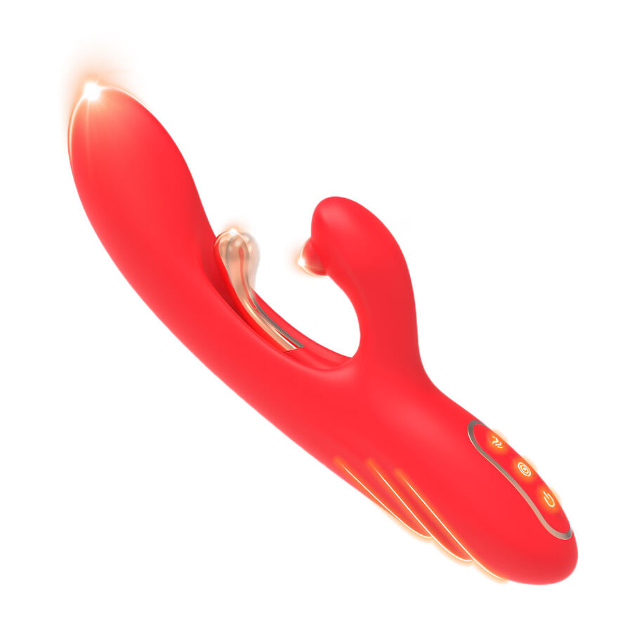 ARMONY - G-SPOT AND CLITORIS STIMULATOR VIBRATOR WITH OSCILLATING TONGUE RED - Bild 2