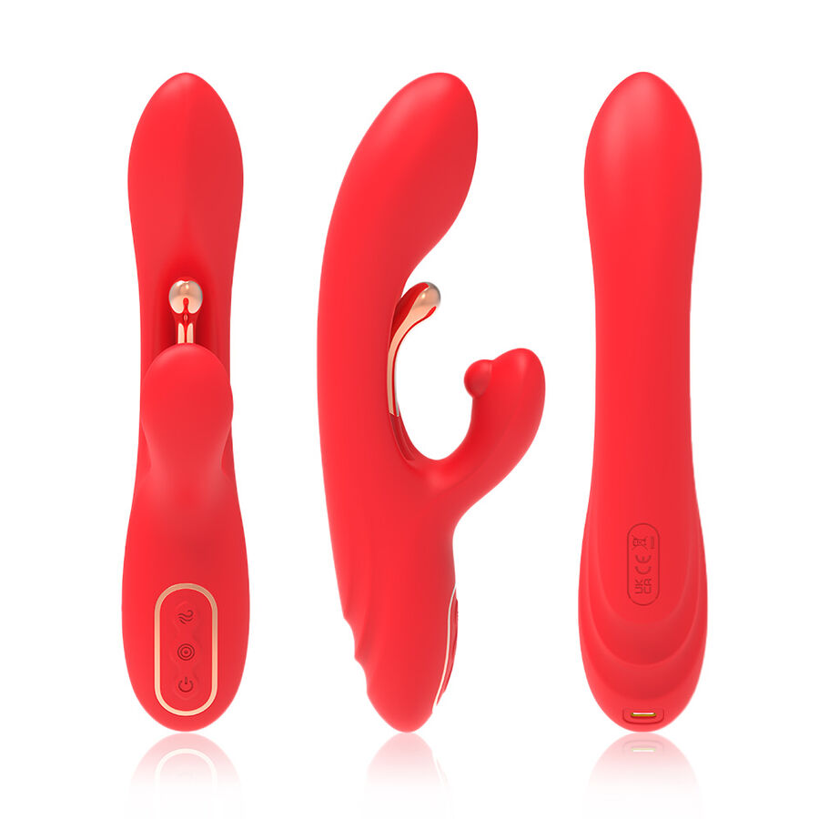 ARMONY - G-SPOT AND CLITORIS STIMULATOR VIBRATOR WITH OSCILLATING TONGUE RED - Bild 4