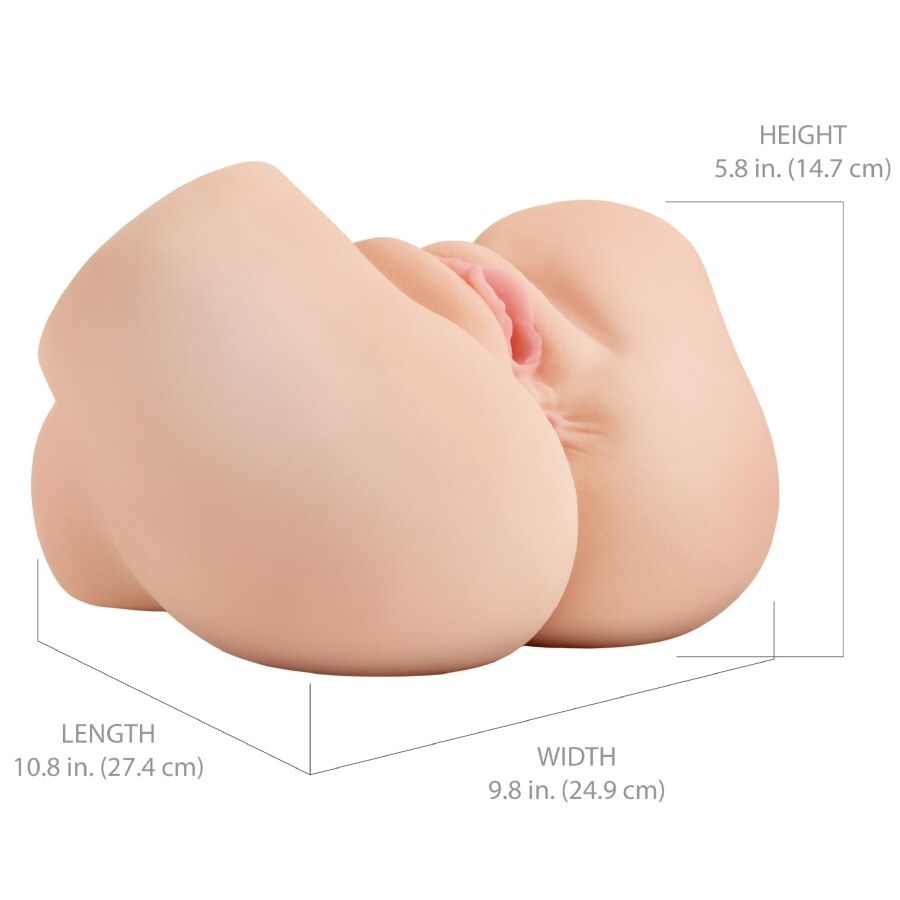 PDX ELITE - BACK THAT ASS UP REALISTIC VIBRATING VAGINA AND ANUS MASTURBATOR - Bild 5