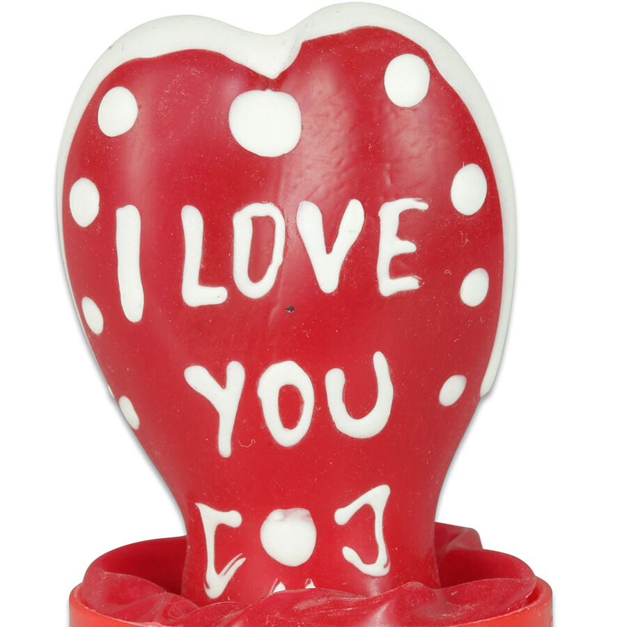CONDOMERIE - HANDPAINTED NOVELTY CONDOMS HEART - I LOVE YOU MODEL 1 - Bild 2