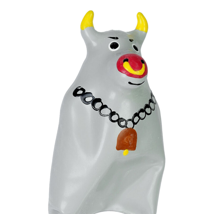 CONDOMERIE - HANDPAINTED NOVELTY CONDOMS GREY BULL MODEL 2