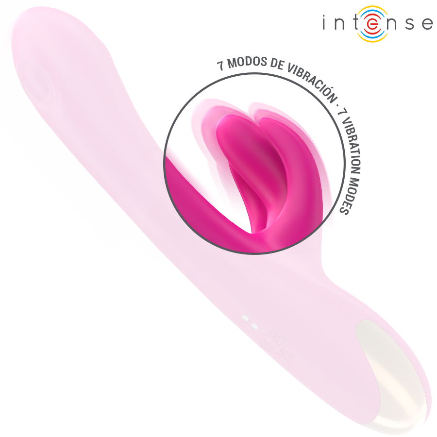 INTENSE - BRITNEY MULTIFUNCTION RABBIT VIBRATOR 23 CM PINK - Bild 5