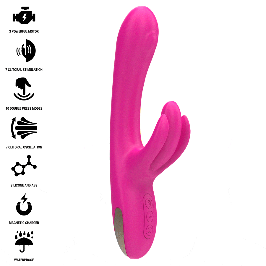 INTENSE - BRITNEY MULTIFUNCTION RABBIT VIBRATOR 23 CM PINK - Bild 2