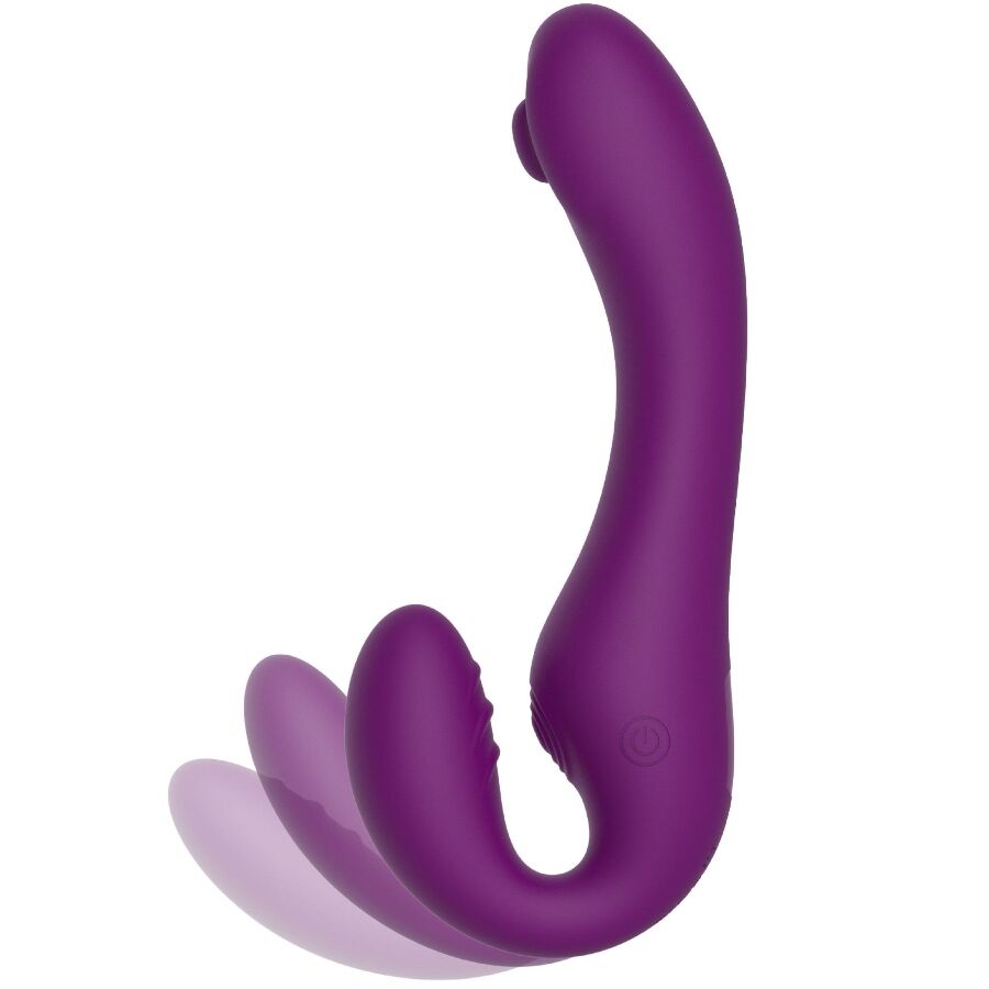 XOCOON - 2 IN 1 STRAPLESS STRAP-ON VIBRATOR WITH REMOTE CONTROL PURPLE - Bild 4