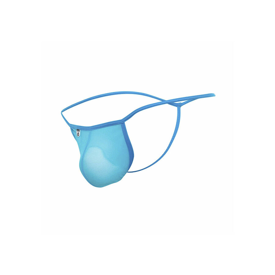 MOB - TRANSPARENT T-SHAPED THONG AQUA SIZE L/XL - Bild 4