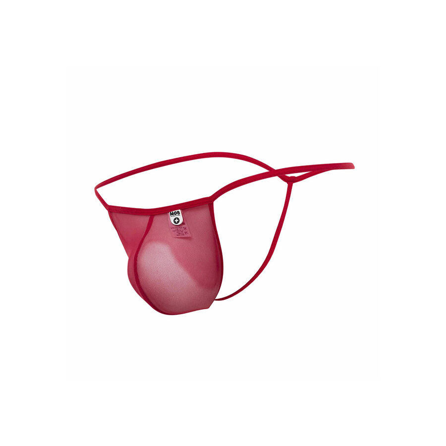 MOB - TRANSPARENT RED T-SHAPED THONG SIZE L/XL - Bild 4