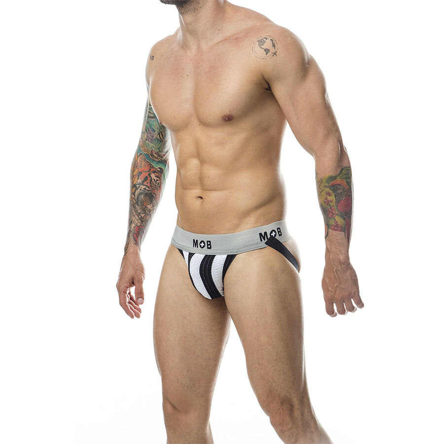 MOB - CLASSIC STRIPE WHITE JOCK SIZE L - Bild 2