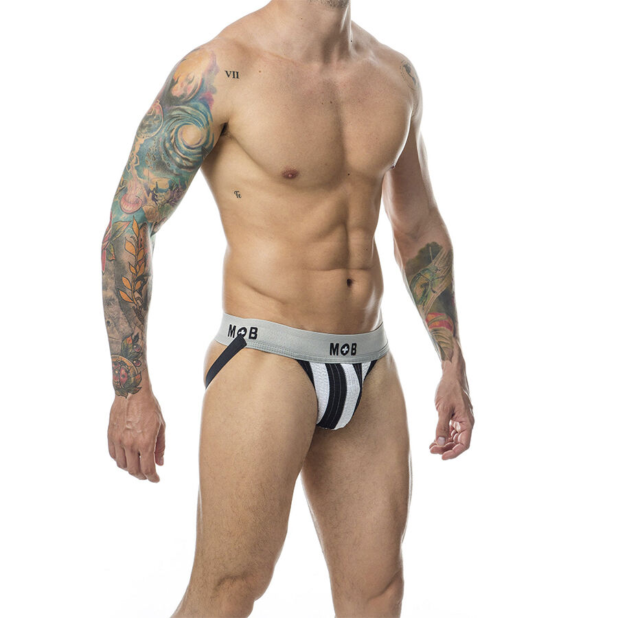 MOB - CLASSIC STRIPE WHITE JOCK SIZE L - Bild 3