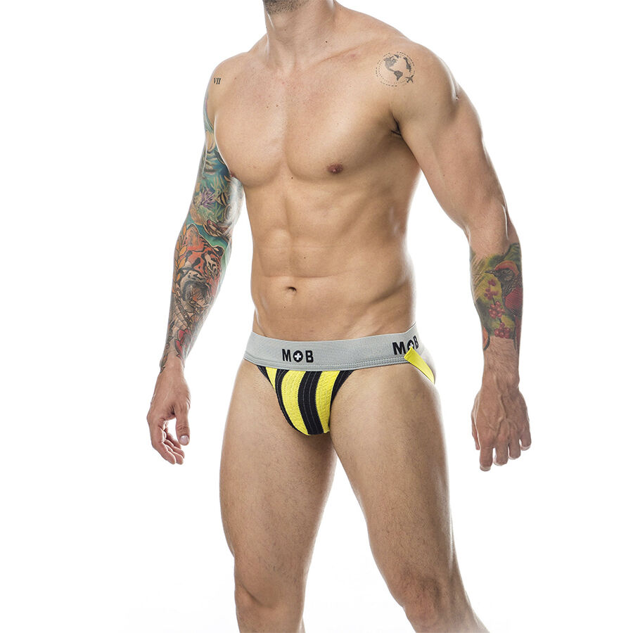 MOB - CLASSIC JOCK STRIPE YELLOW SIZE L - Bild 2