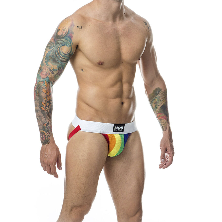 MOB - CLASSIC JOCK STRIPE RAINBOW SIZE L - Bild 3