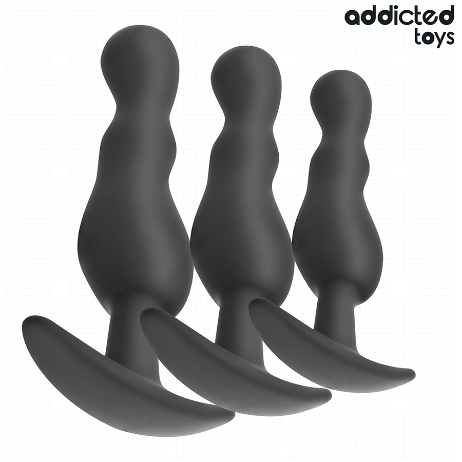 Alternative view of ADDICTED TOYS - SET OF 3 ANAL PLUG SILICONE MODEL 1