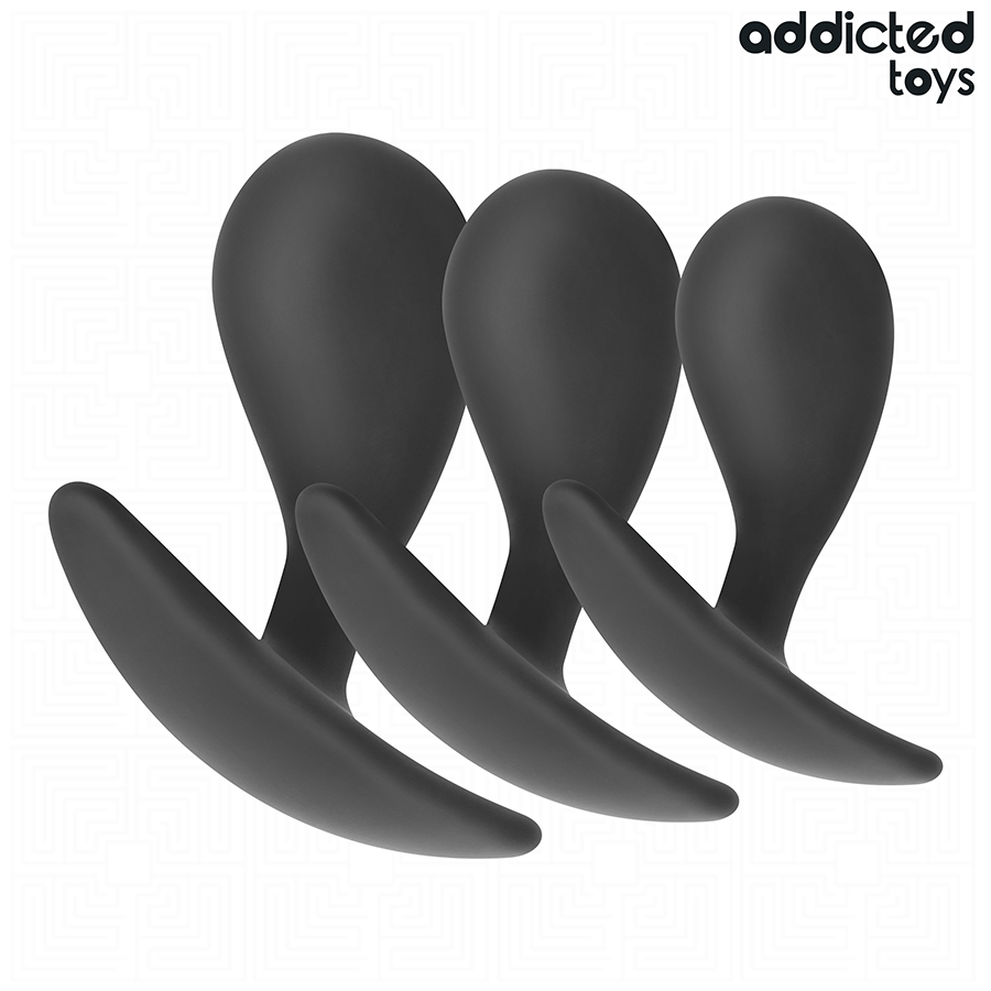 Alternative view of ADDICTED TOYS - SET OF 3 ANAL PLUG SILICONE MODEL 3