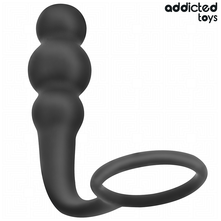 Alternative view of ADDICTED TOYS - ANAL PLUG WITH RING SILICONE MODEL 1
