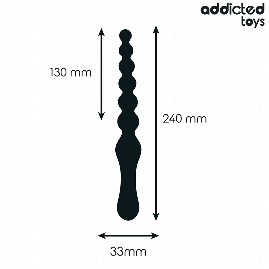 ADDICTED TOYS - DOUBLE ANAL MASSAGER SILICONE 24 CM - Bild 4