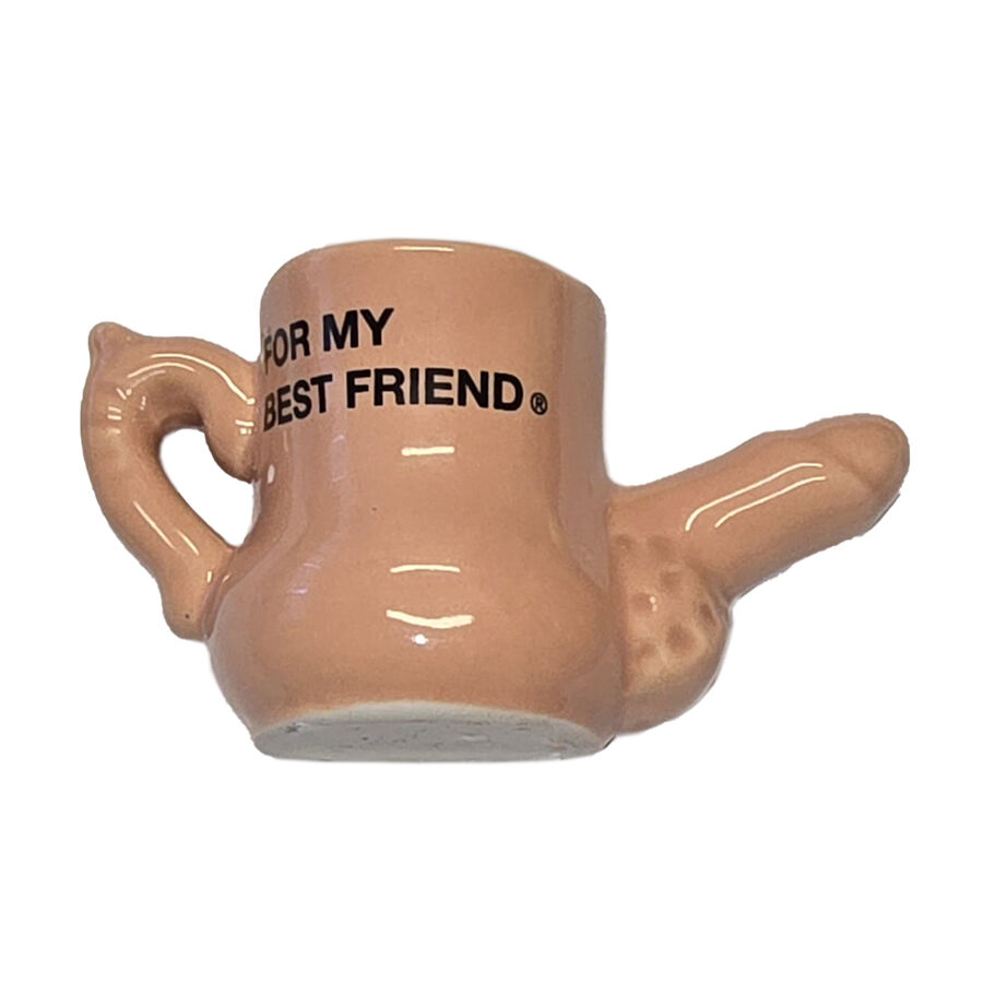 DIABLO PICANTE CERAMIC MUG MAGNET WITH RAISED PENIS “FOR MY BEST FRIEND”