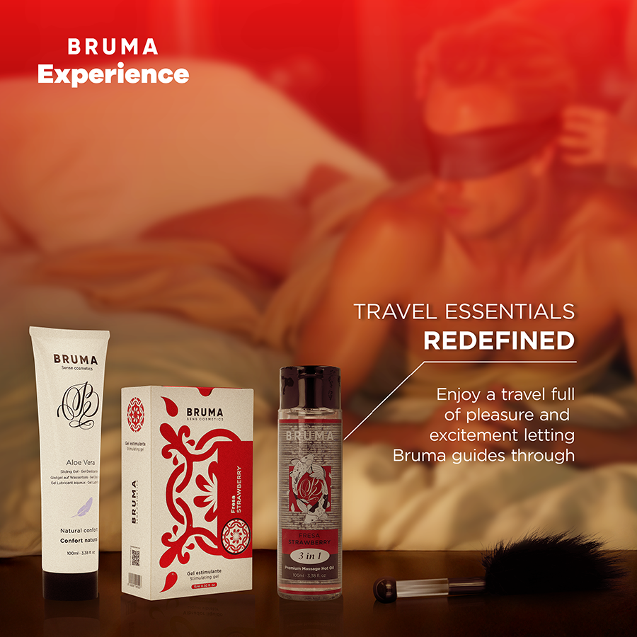 Alternative view of BRUMA XPERIENCE - SWEET STRAWBERRY TEMPTATION KIT WITH ORGASM ENHANCER