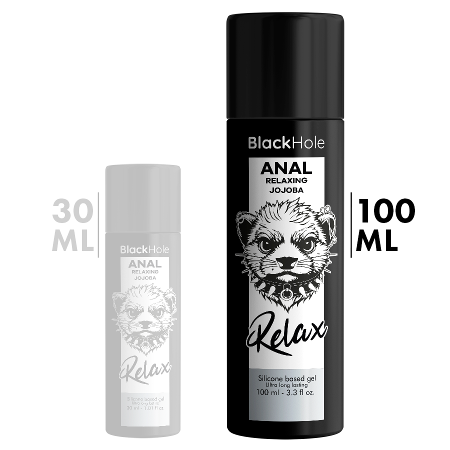 Alternative view of BLACK HOLE - ANAL RELAXING JOJOBA RELAX SILICONE BASE 100 ML