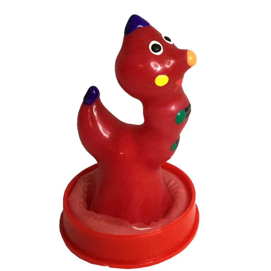 Alternative view of CONDOMERIE - HANDPAINTED NOVELTY CONDOMS WORM