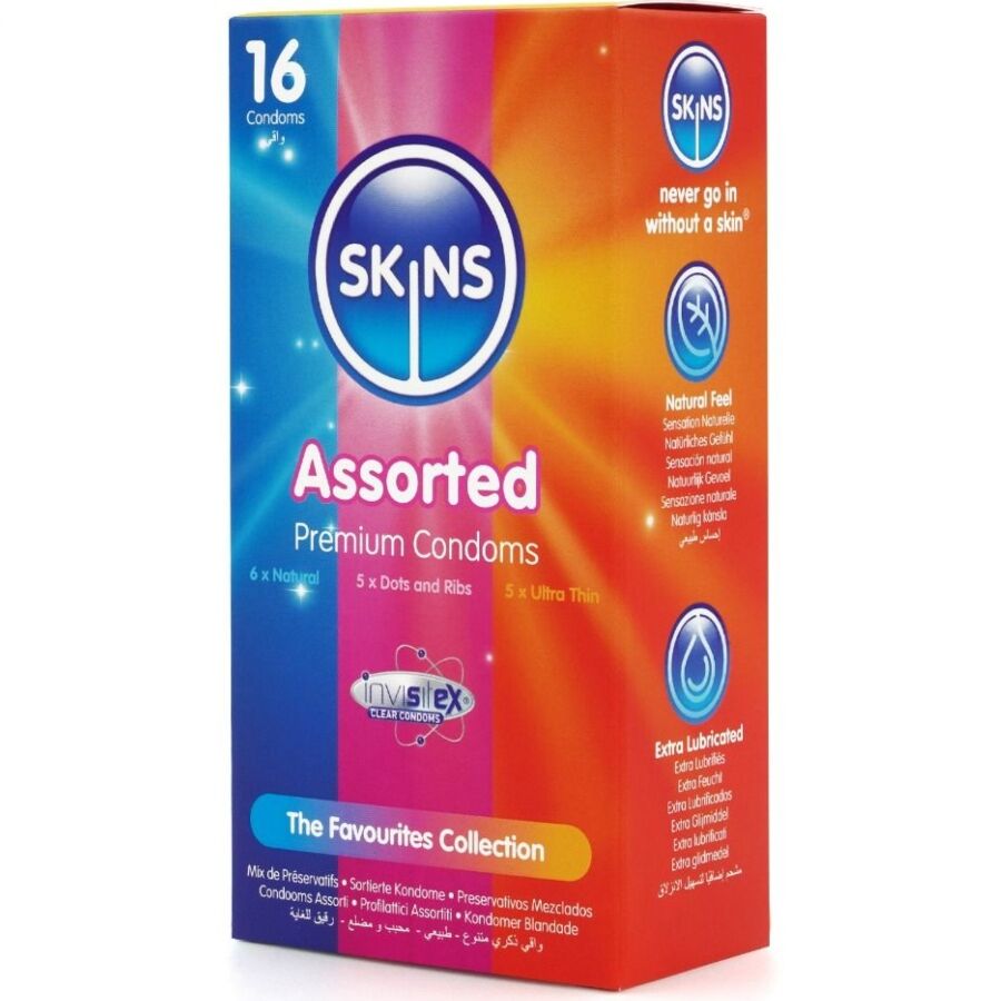 SKINS - ASSORTED PREMIUM CONDOMS PACK 16 - Bild 2