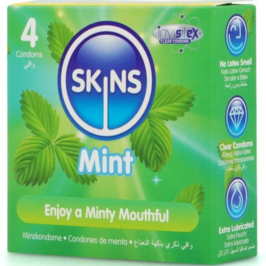 Alternative view of SKINS - MINT PREMIUM CONDOMS PACK 4